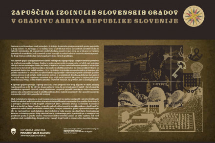 Zapuščina izginulih slovenskih gradov v gradivu Arhiva Republike Slovenije