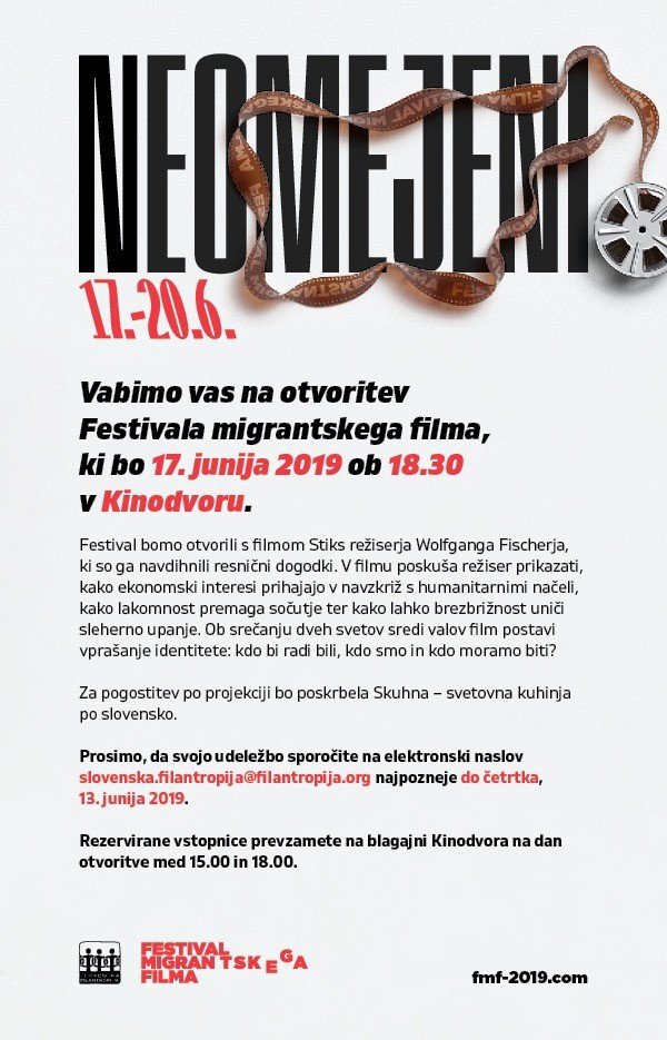 Plakat Festivala migrantskega filma