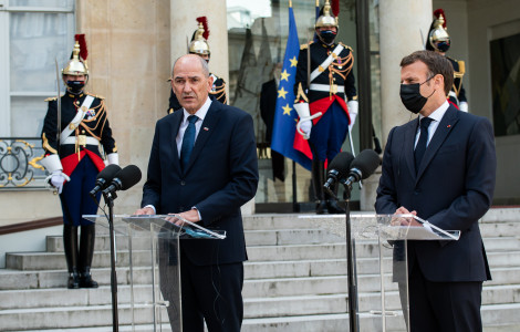 PV2 0735 (Prime Minister Janez Janša paid a working visit to Paris at the invitation of the President of the French Republic, Emmanuel Macron. )