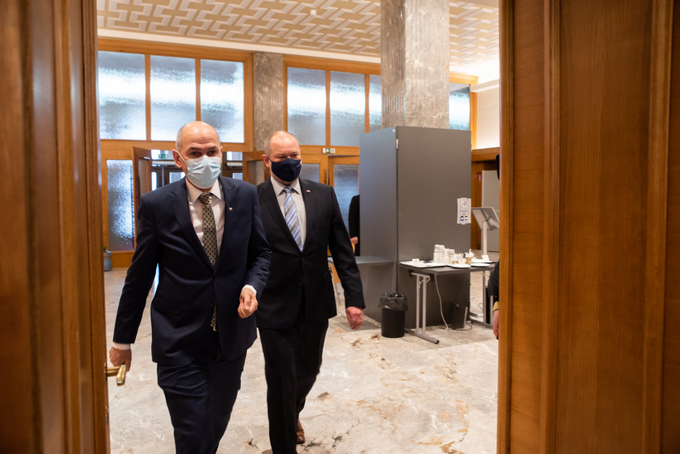 Prime Minister Janez Janša attended the ceremony commemorating the 30th anniversary of adopting the Military Service Act