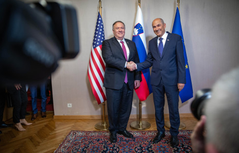 pompeo 2 (Today Prime Minister Janez Janša hosts the United States Secretary of State, Mike Pompeo. )