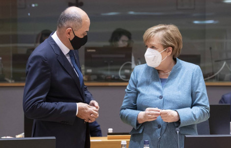 C5F25B6C EF37 9247 980B E7B109020A2C (Prime Minister Janez Janša at the European Council meeting )