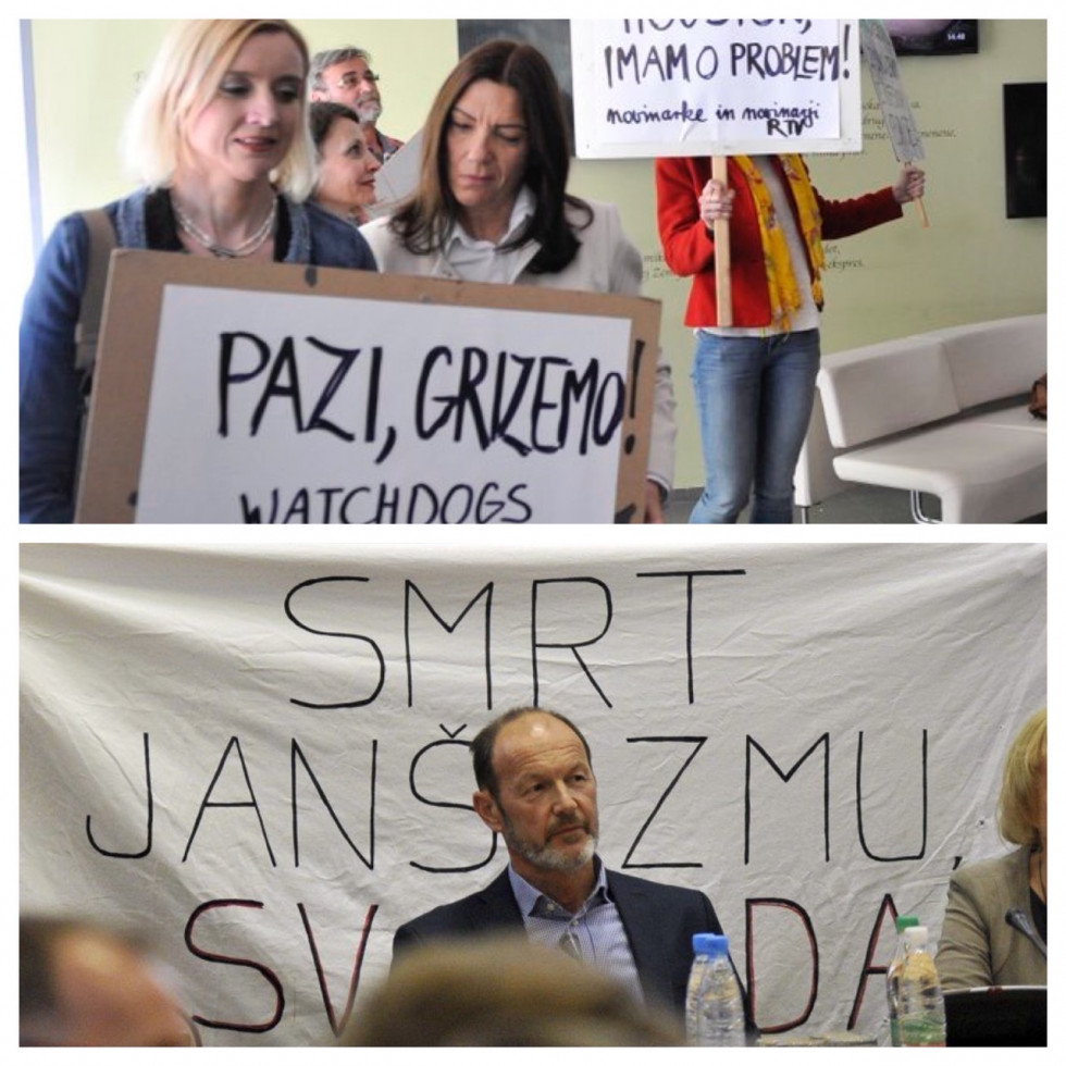 Different photos that were published in Slovene media with death threats to PM Janez Janša.