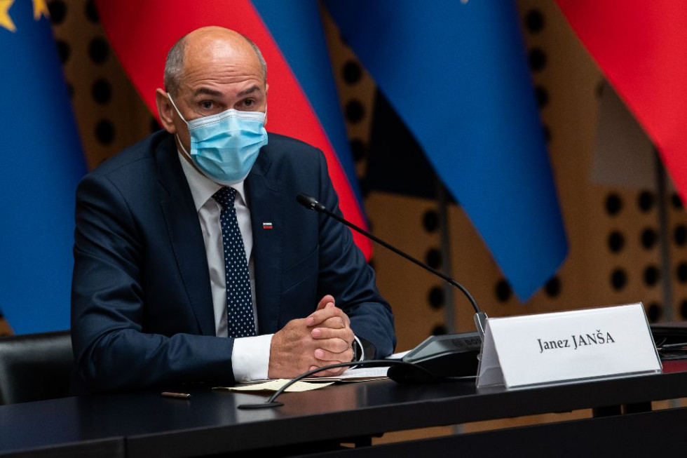 Virtual meeting of Prime Minister Janez Janša and some Government Members with President of the European Parliament David Sassoli and the leaders of the European Parliament's political groups