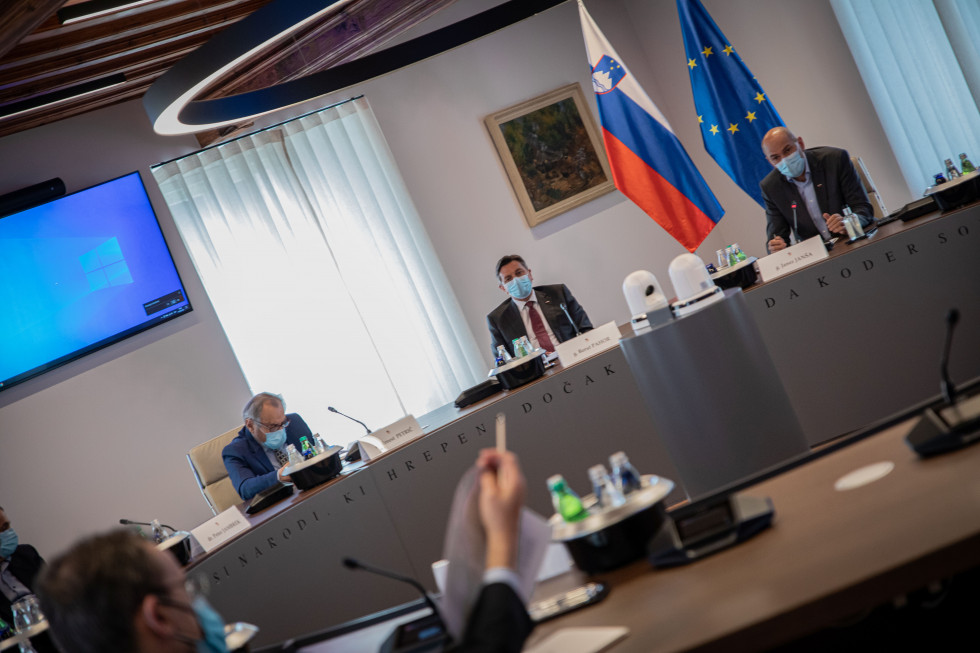 Predsednik vlade Janez Janša v pogovorih na pripravah na Konferenco o prihodnosti Evrope