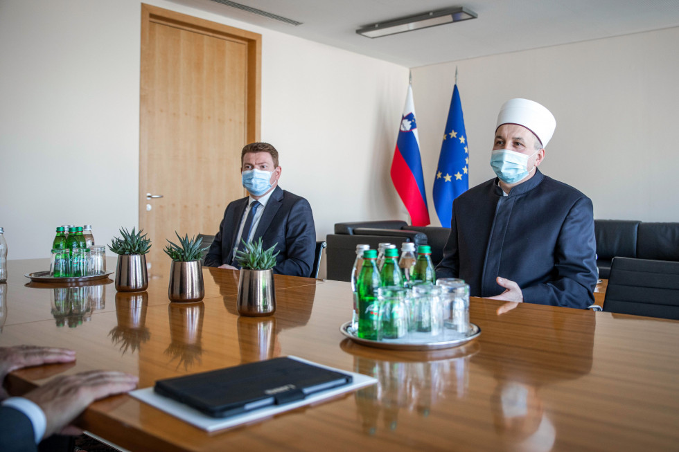Predsednik vlade Janez Janša sprejel muftija Islamske skupnosti v Republiki Sloveniji 