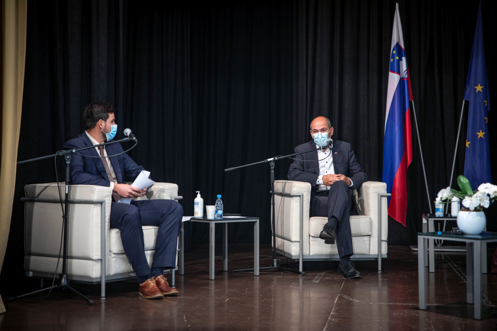 Janez Janša attended a round table entitled Responsible Citizen 