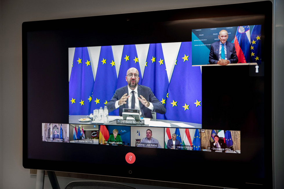 Prime minister in videoconference with other European leaders