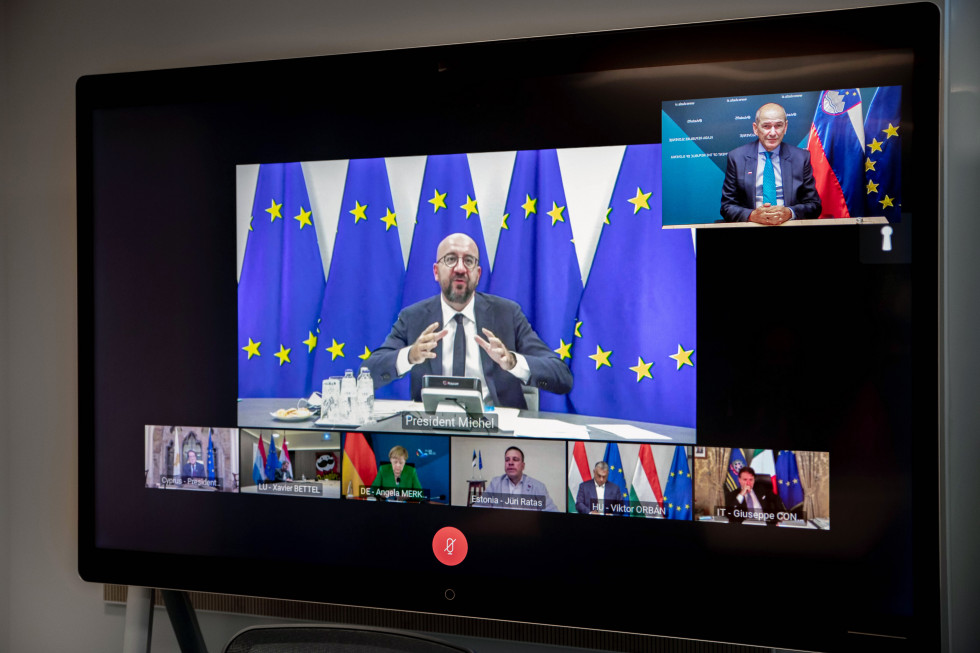 Prime minister in videoconference with other European leaders 