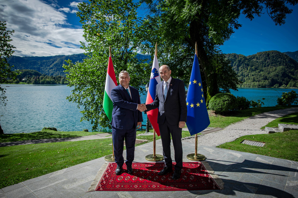 Prime Minister Janez Janša in Bled met with the Hungarian Prime Minister Viktor Orbán.