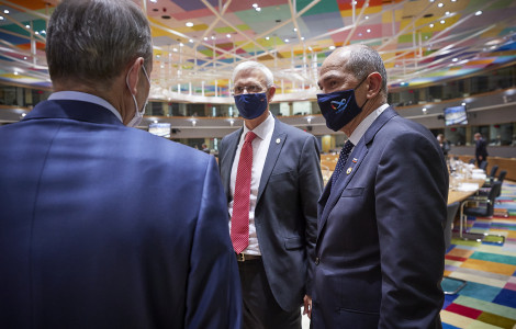 Bruselj 2107 (Prime Minister Janez Janša participating the EU summit.)