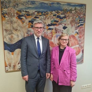 State Secretary Marko Štucin and Kyllike Sillaste-Elling