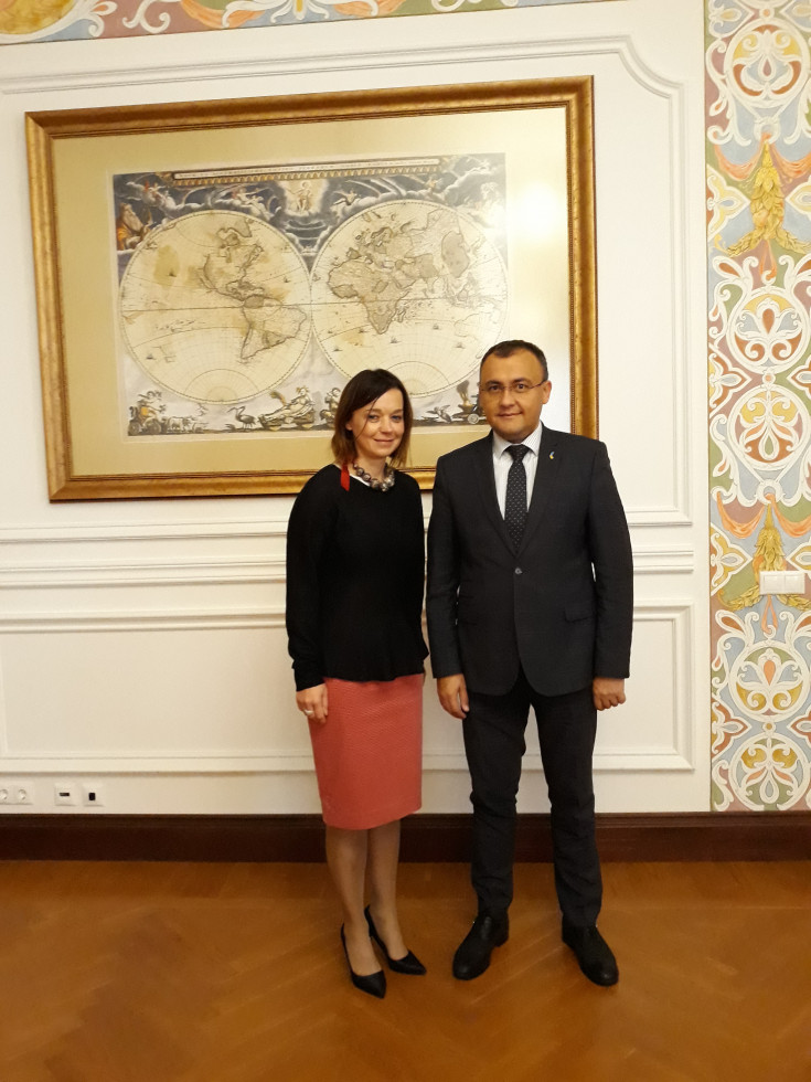 State Secretary Simona Leskovar and Deputy Minister of Foreign Affairs of Ukraine Vasyl Bodnar