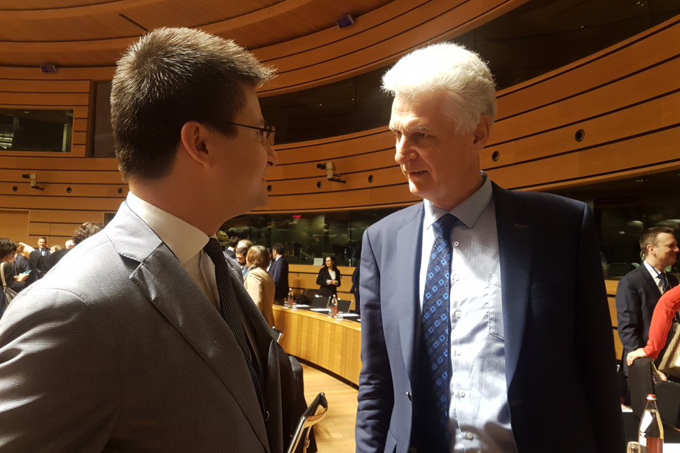 državni sekretar Tilen Božič v pogovoru