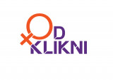 Logotip projekta z napisom Odklikni. 