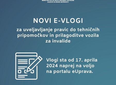 Nove elektronske vloge za uveljavljanje pravic do tehničnih pripomočkov in prilagoditve vozila za invalide