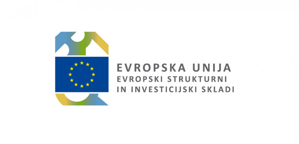 Logotip Evropski strukturni in investicijski skladi Evropske unije. 