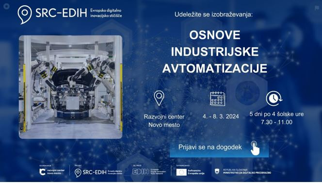 Osnove industrijske avtomatizacije (4. – 8. marec 2024)