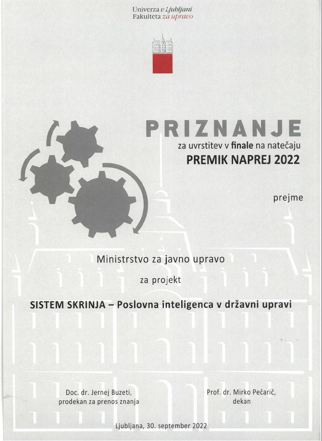 Premik naprej 2022 – finalist natečaja