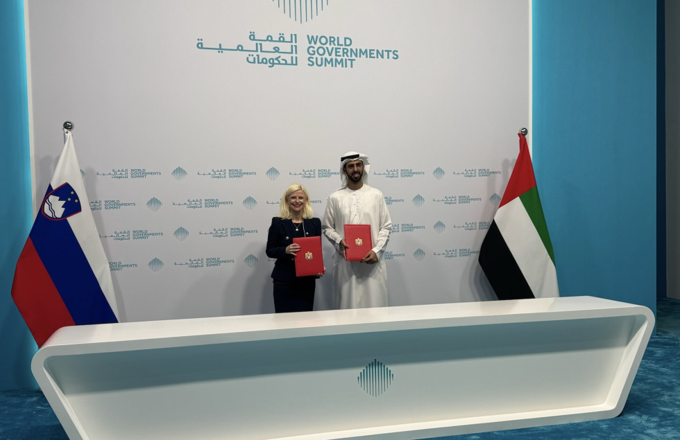 Podpis memoranduma na Svetovnem vrhu vlad v Dubaju