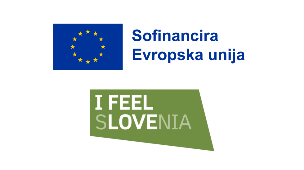 Na sliki sta dva logotipa evropskih sredstev.