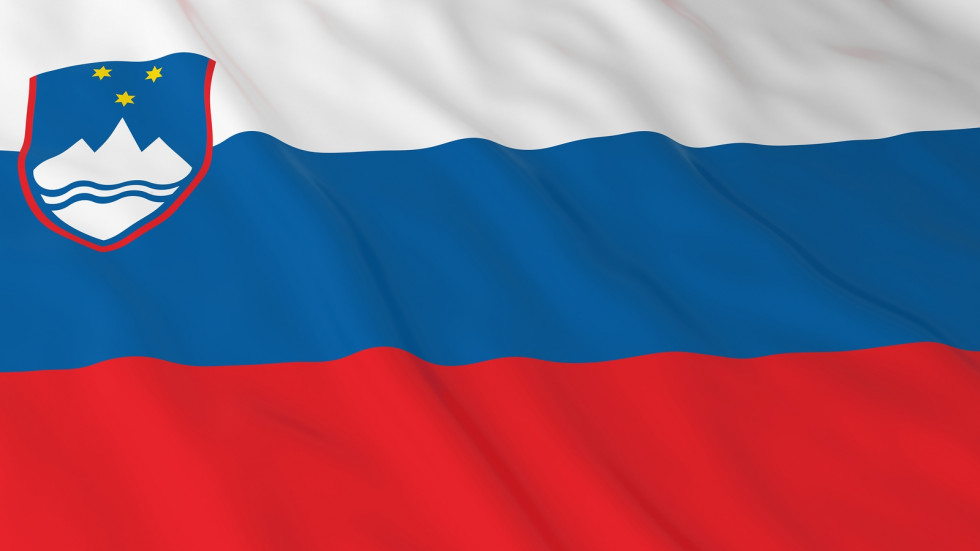 Slovenian flag. 