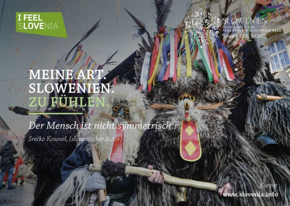 Promocijski banner, na katerem je slika kurenta.