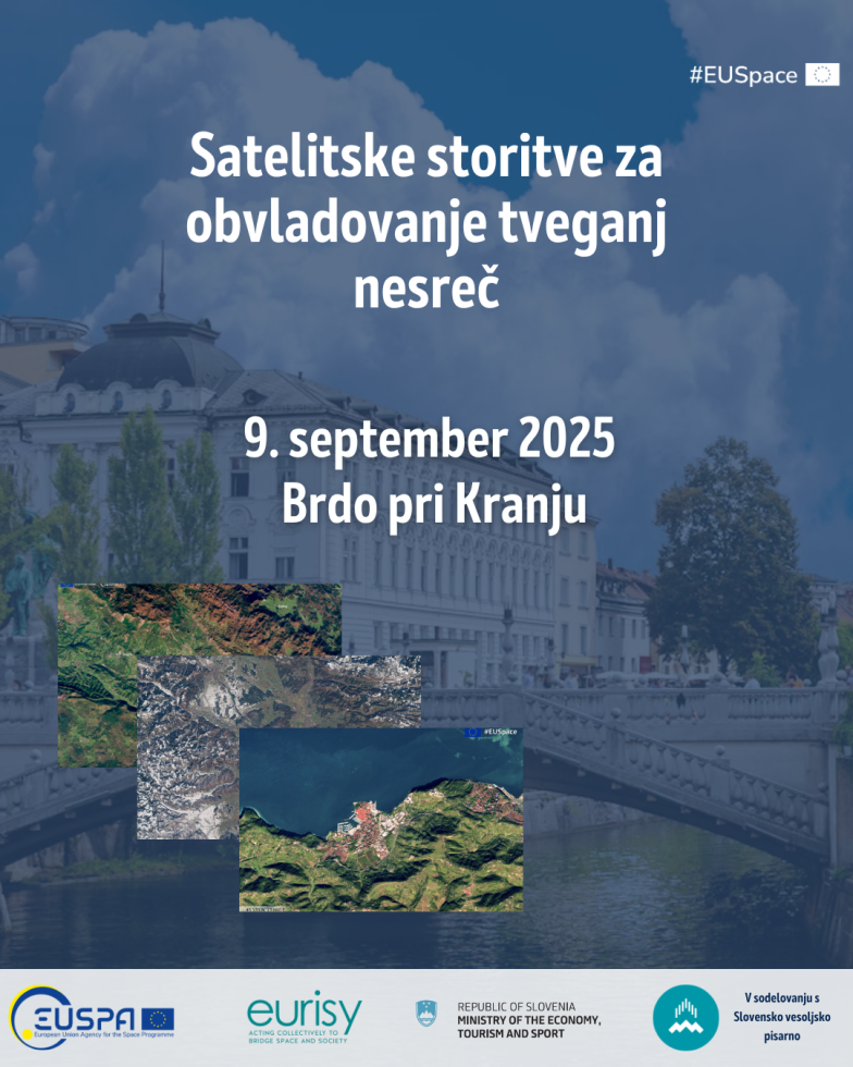 Satelitske storitve za obvladovanje tveganj nesreč, 9. september, Brdo pri Kranju