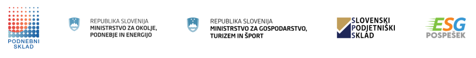 Logotipi Podnebni sklad, MOPE, MGTŠ, SPS, ESG pospešek