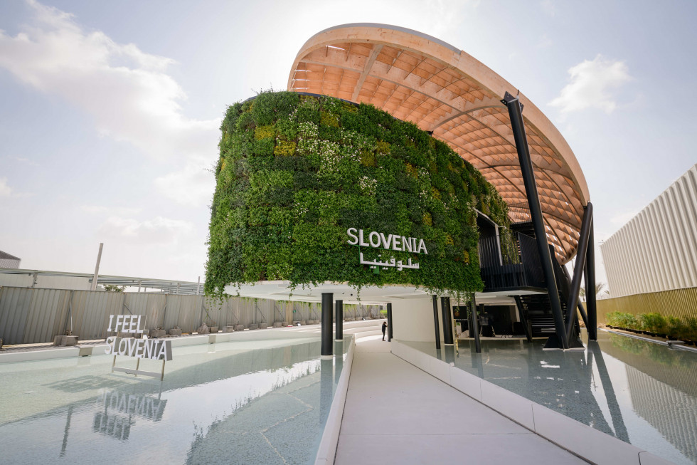 Slovenski paviljon na EXPO 2020 v Dubaju.