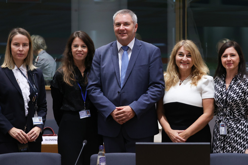 Slovenska delegacija, v sredini državni sekretar mag. Dejan Židan