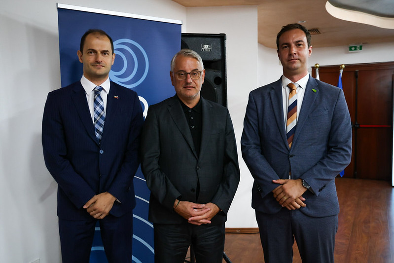 Bojanov, veleposlanik Republike Bolgarije, minister Han in direktor agencije SPIRIT Slovenija Capl