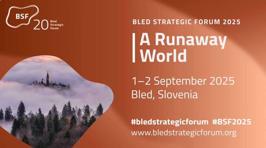 Blejski strateški forum, ki bo potekal 1. in 2. septembra na Bledu z naslovom Pobegli svet