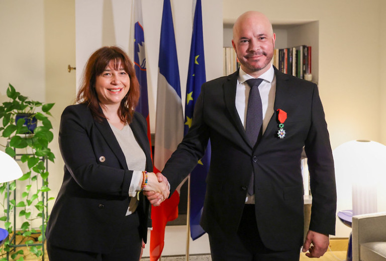 Matevž Frangež prejel odlikovanje Francoske republike 'Vitez nacionalnega reda Legije časti' 