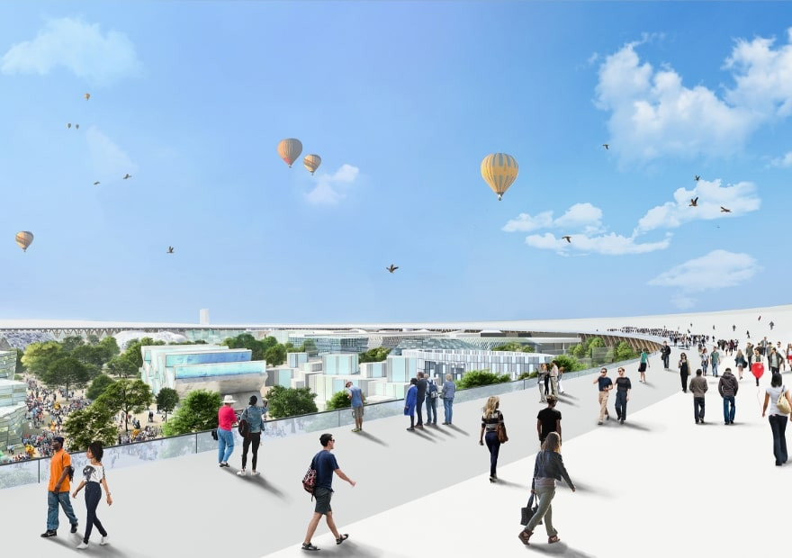 Izris razstavišča EXPO Osaka 2025