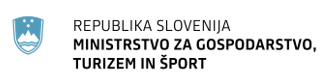 Logotip Ministrstva za gospodarstvo, turizem in šport