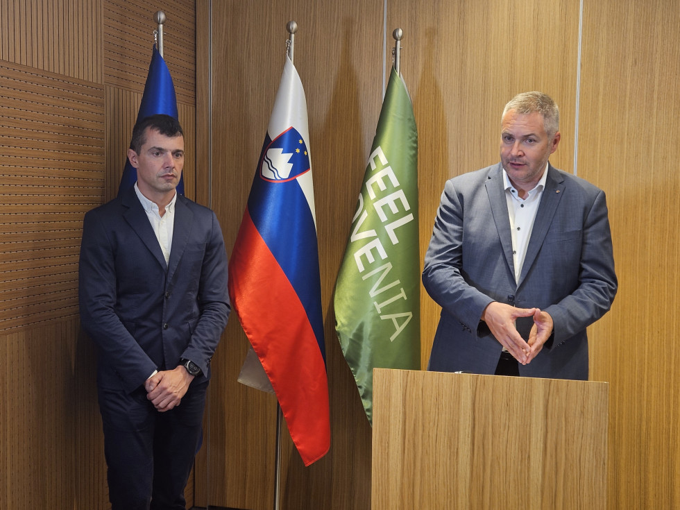 Državni sekretar mag. Dejan Židan in predsednik Strokovnega sveta RS za šport Uroš Mohorič