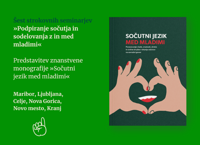 Predstavitev šestih seminarjev ob izidu knjige Sočutni jezik med mladimi