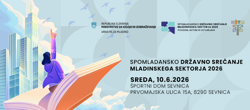 Slikovni prikaz vabila na državno srečanj mladinskega sektorja