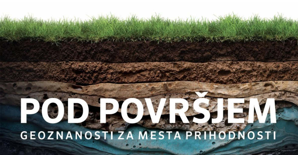 Plakat za razstavo Geološkega zavoda Slovenije - Pod površjem