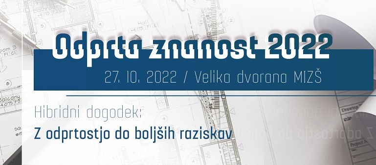 Plakat dogodka - Mlada akademija - Odprta znanost 2022