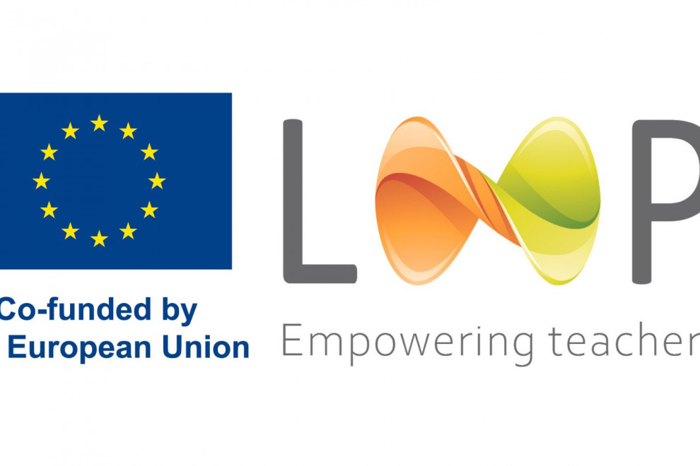 Logotip LOOP – Opolnomočenje učiteljev za vseživljenjski razvoj preko inovativnih programov kolegialnega uvajanja.