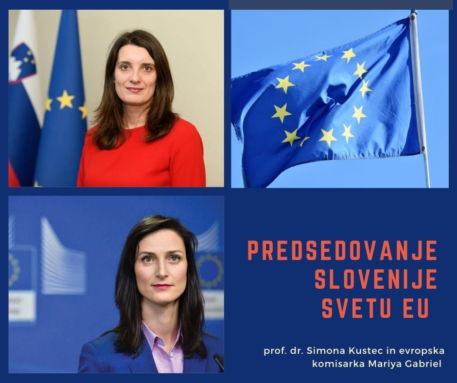 Slikovni prikaz portretov ministrice in evropske komisarke