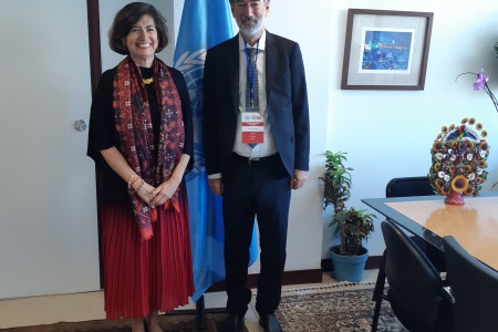 Dr. Felda in Gabriela Ramos, namestnica generalne direktorice UNESCO za družboslovje.