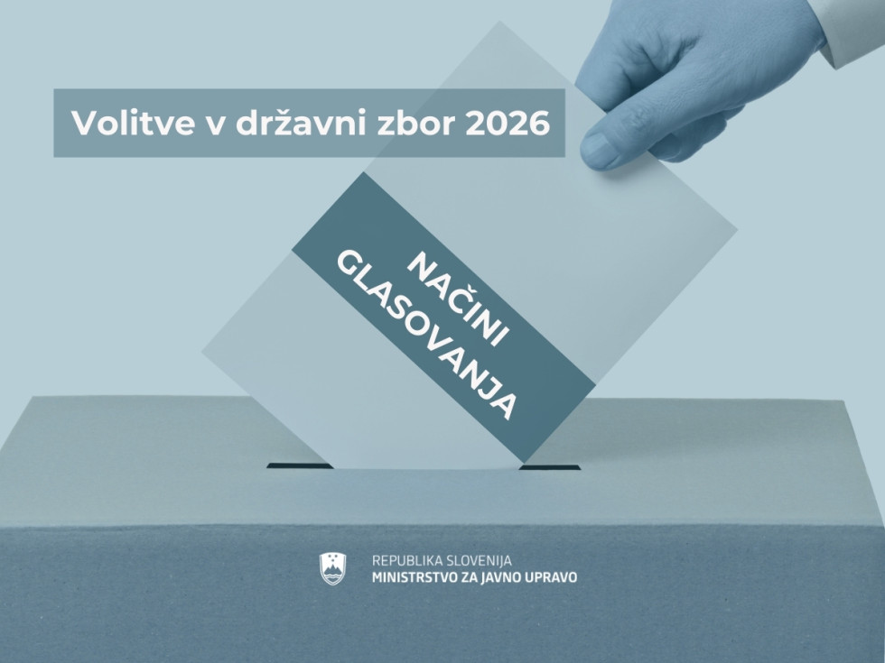 simbolična fotografija: volilna skrinjica, na glasovnici napis načini glasovanja