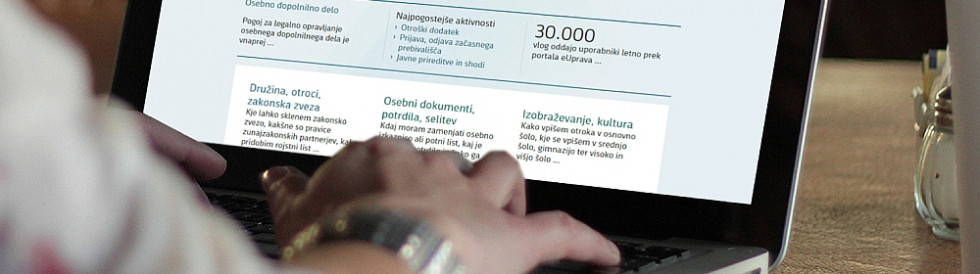 zaslonski posnetek portala eUprava