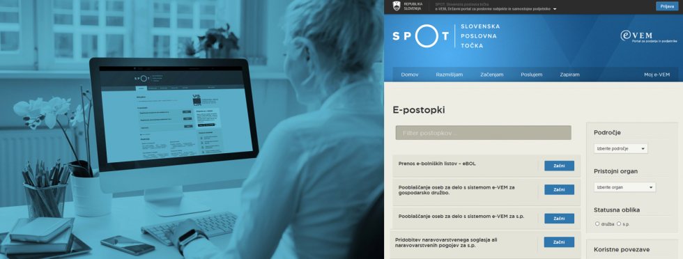 portal SPOT e postopki