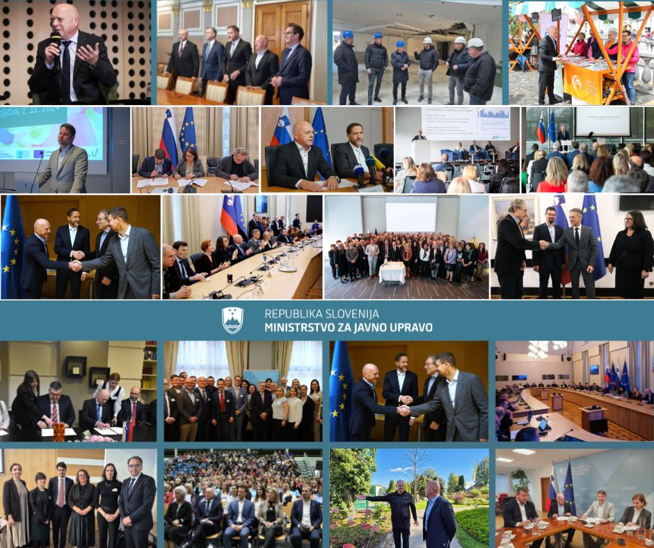 simbolična fotografija - kolaž fotografij iz dogodkov ministrstva