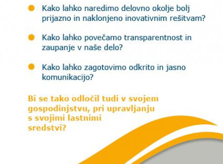 Usmerjevalna kartica postavlja vprašanja glede organizacijske naravnanosti, na primer, kaj lahko storim, da bomo bolj učinkovito organizirani, kako lahko izboljšamo zanesljivost in hitrost odločanja, kako bi povečali transparentnost in zaupanje v naše del