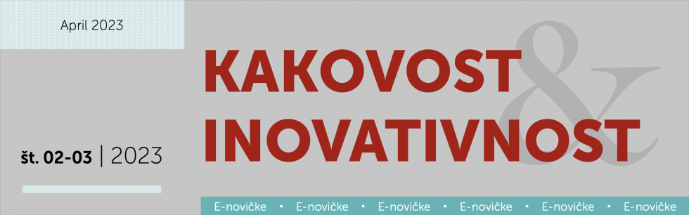 Novičke Kakovost in inovativnost, izdaja 2-3/2023